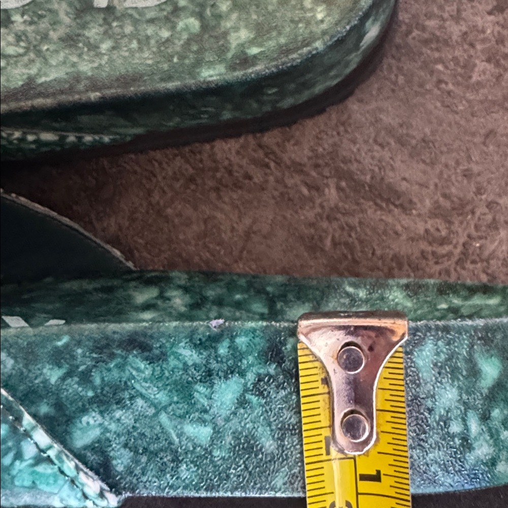 West Beach Flip Flop. Green Marble Flip Flops - Picture 3 of 6